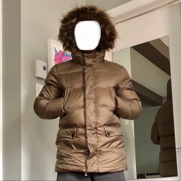 🔹 EA7 golden bronze down puffer parka - Picture 11 of 11